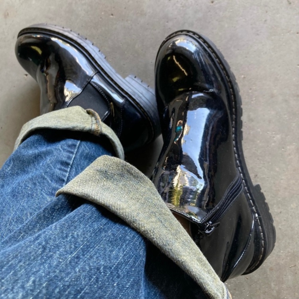 Forever 21 Patent Style Ankle Boots 10